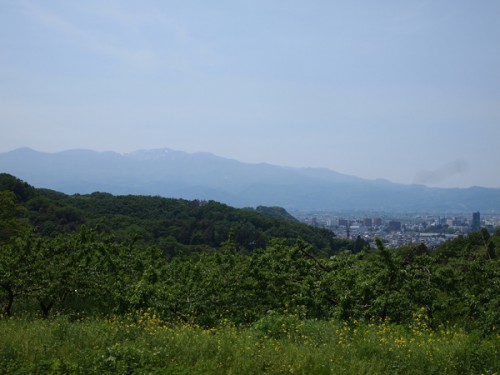 150519　福島県福島市花見山公園の情報　吾妻連峰